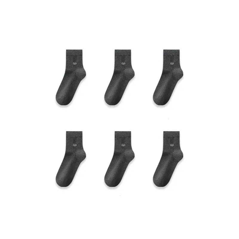H YXIANG Mid Calf Socks Men's 6 Pack-48