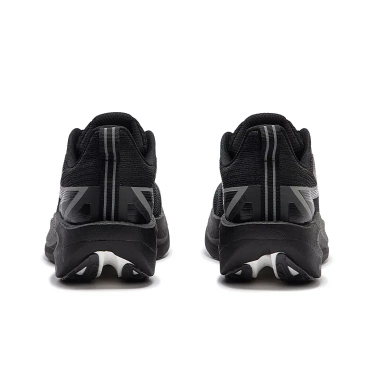 361° Fly 2ET Cushioned Slip Resistant Abrasion Resistant Breathable Low Top Marathon Running Shoes Unisex Black-3