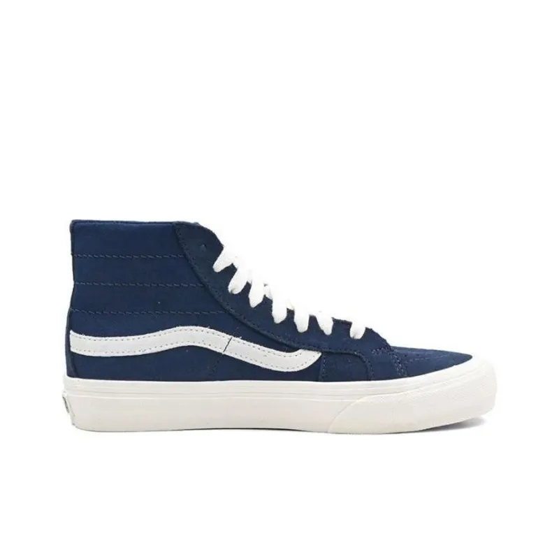 Vans SK8 Wear resistant And Lightweight High Top Canvas Shoes Unisex Blue-1
