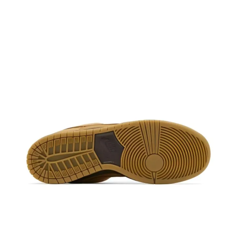 Nike Slip Resistant Shock Absorbers Low Top Skateboard Shoes Unisex Brown-4