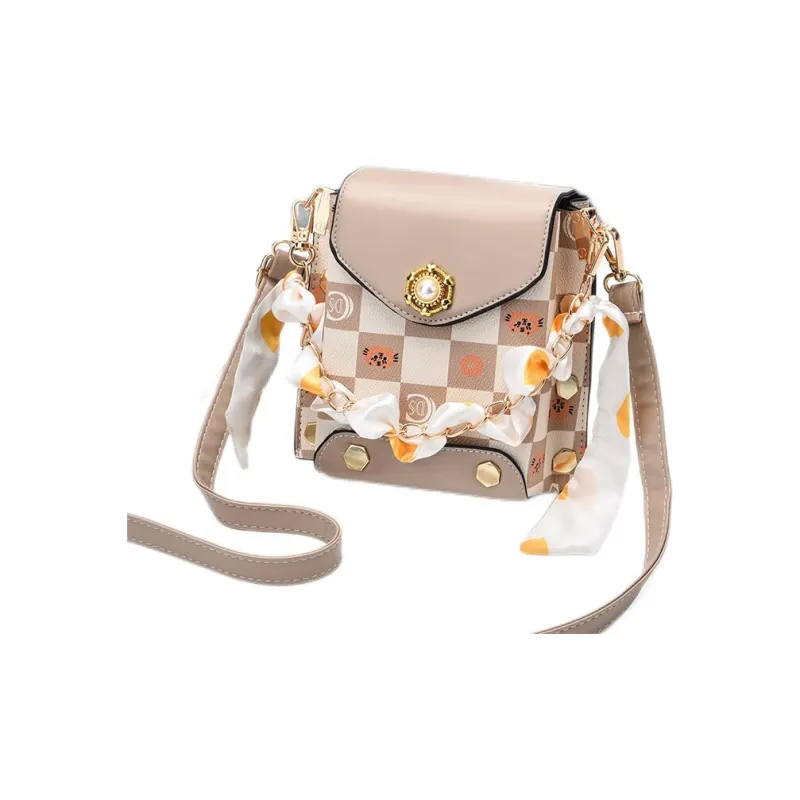 Weymond PU Shoulder Bag Crossbody Bag With Cell Phone Pouch Women's Khaki/Ecru/Green/Coffee/Pink-5