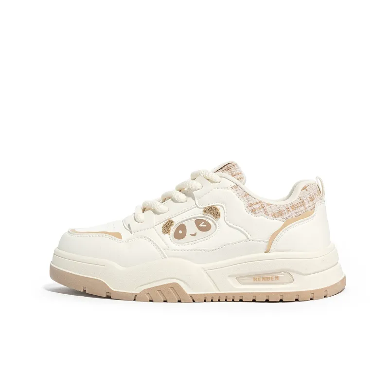 Humanism 1986 Skateboard Shoes Women's Low Top White/White Green/White Khaki/Pink White-11