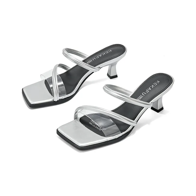 KEKAFU Slide Slippers With Strap 5.5cm Women's-15
