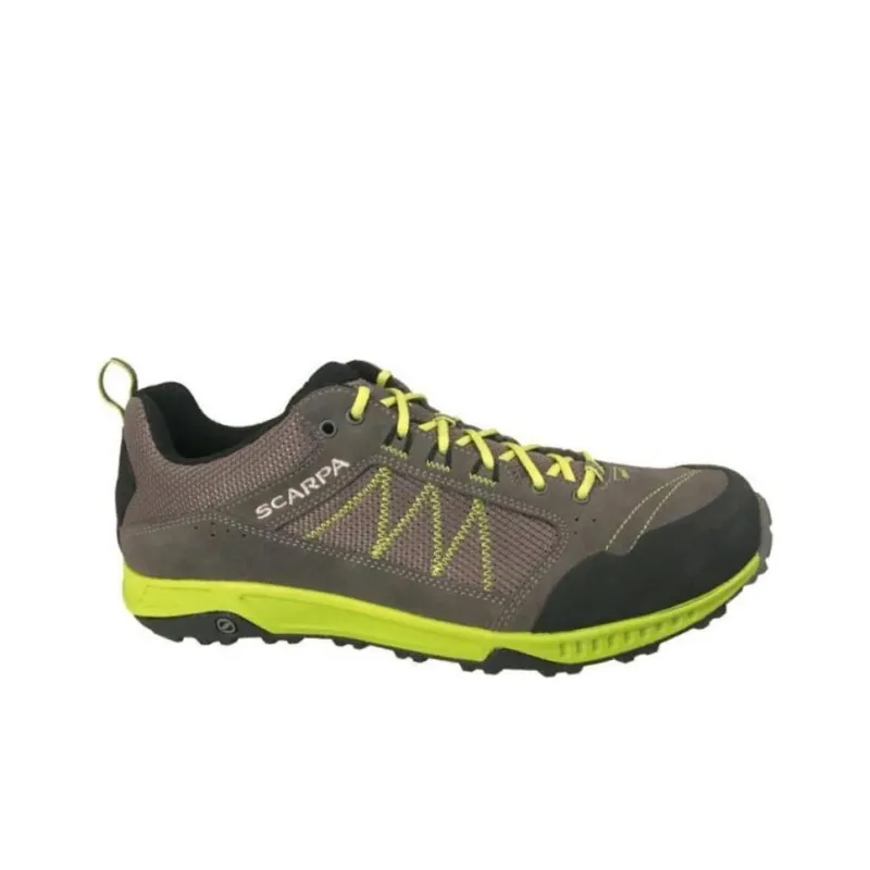 SCARPA Rapid Cushioning Anti-Slip And Wear-Resistant Low-Top Running Shoes Men's Gray Green-1