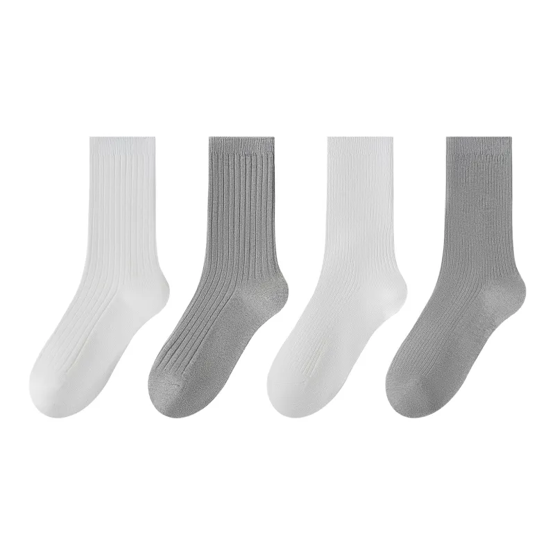 XXLLG Mid Calf Socks Women's 4 Pack-8
