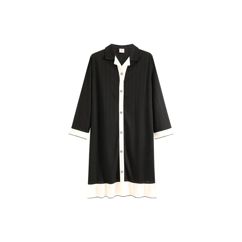 Mulong Family Nightgown Women's Black-0