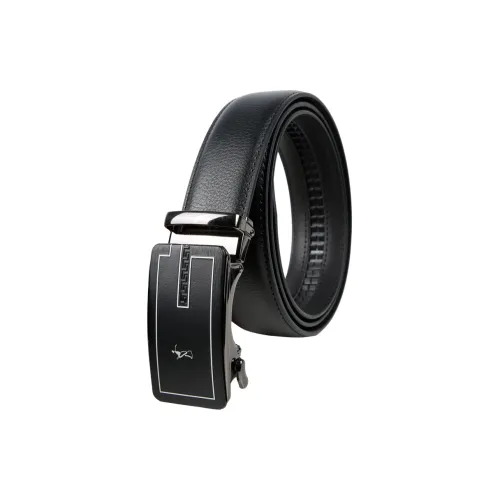 Wit Gift Box Cow Leather Automatic Buckle, Belt Men's Black 3.5cm