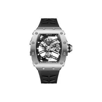 OBLVLO Mechanical Movement Watch Men's Watches Cut Out Dial