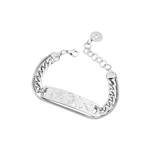 MAGICPOLE Titanium Steel Bracelets Men's Silver