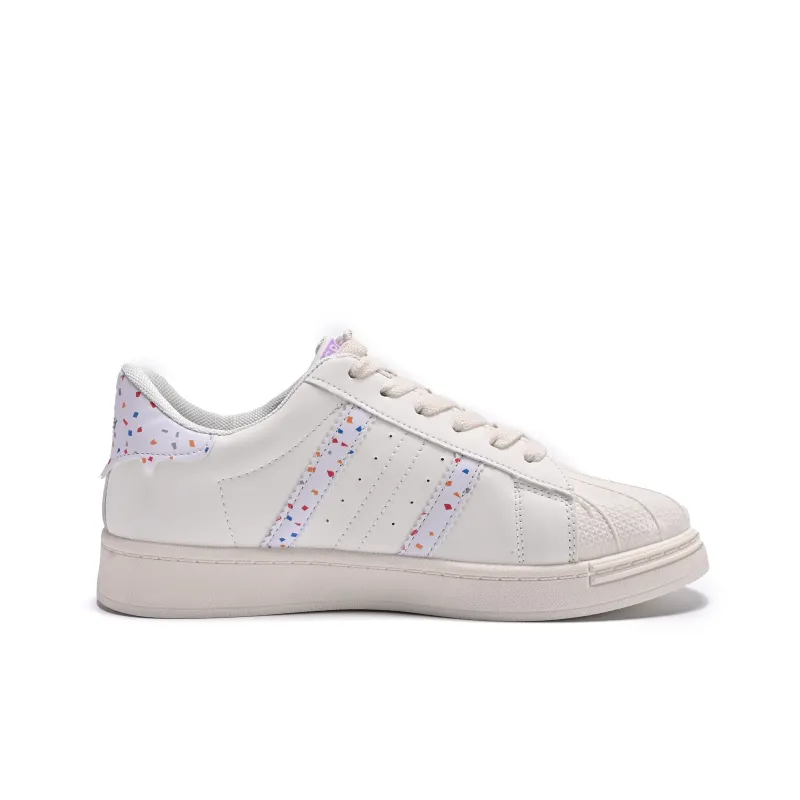 Guci Tianlun Slip Resistant Low Top Skateboard Shoes Women's White-8