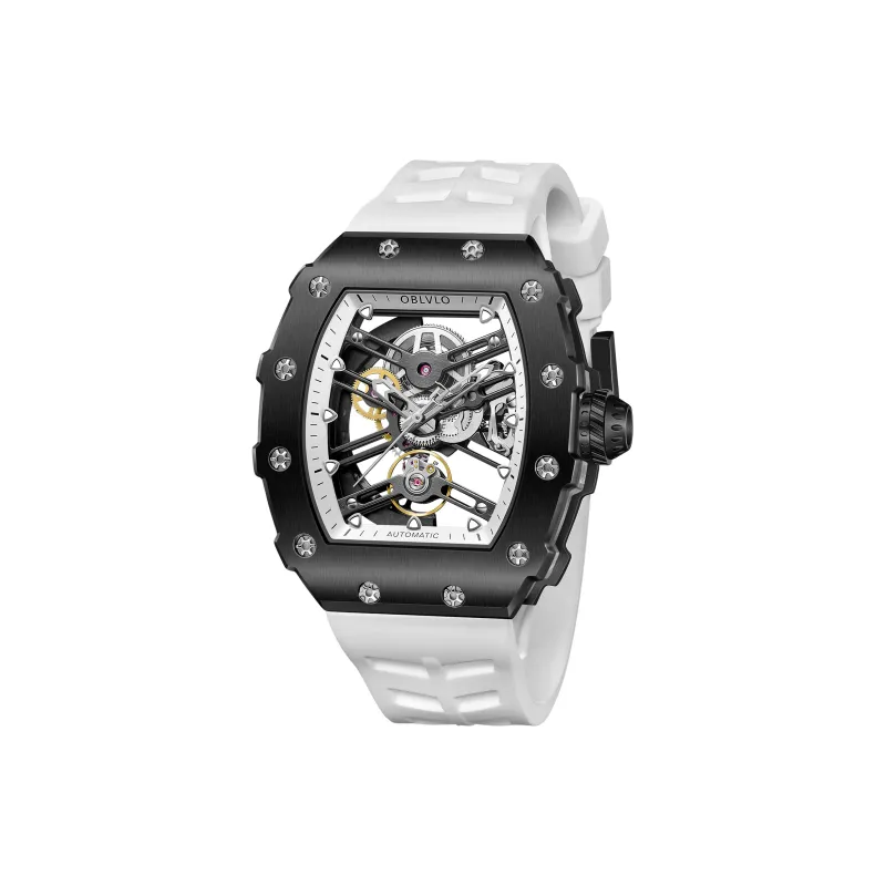 OBLVLO Mechanical Movement Watch Men's Watches Cut-Out Dial-9