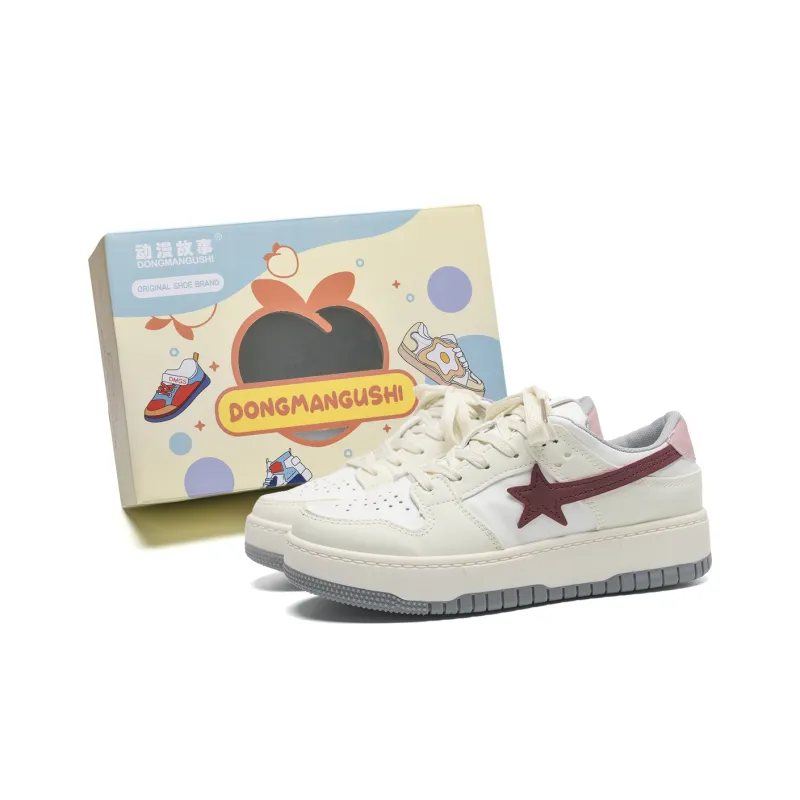 Anime Story Slip Resistant, Abrasion Resistant, Breathable Low Top Skateboard Shoes Women's-7