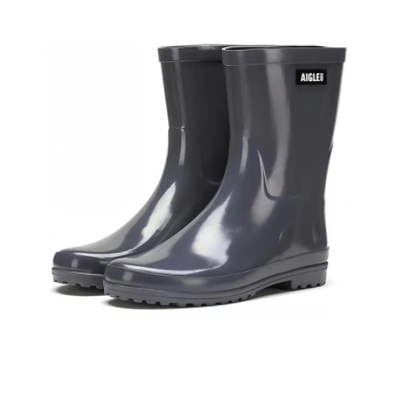 AIGLE Rain Boots Women's Blue Gray-1