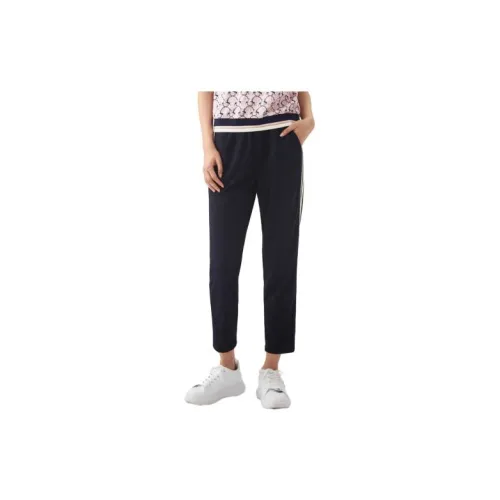 XII BASKET Casual Pants Women's Navy Blue