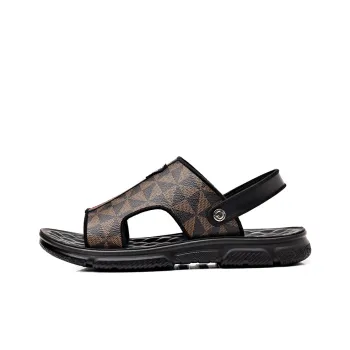 Dignitaries Plus Size Beach Sandals Men's Black