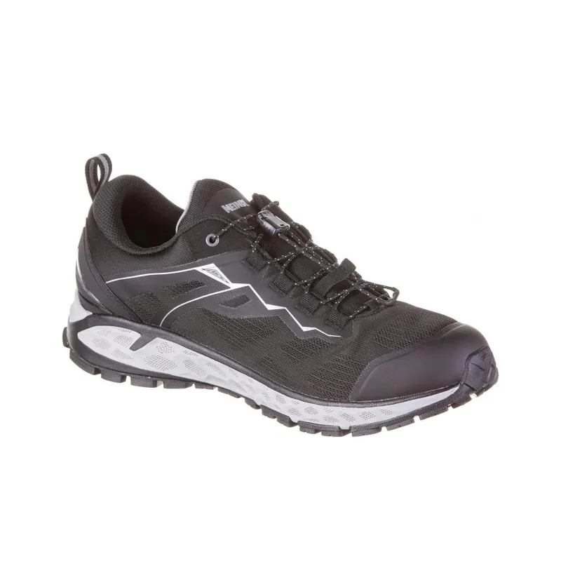 MEINDL Power Walker Wear-Resistant Low-Top Outdoor Shoes Men's Black Silver-2