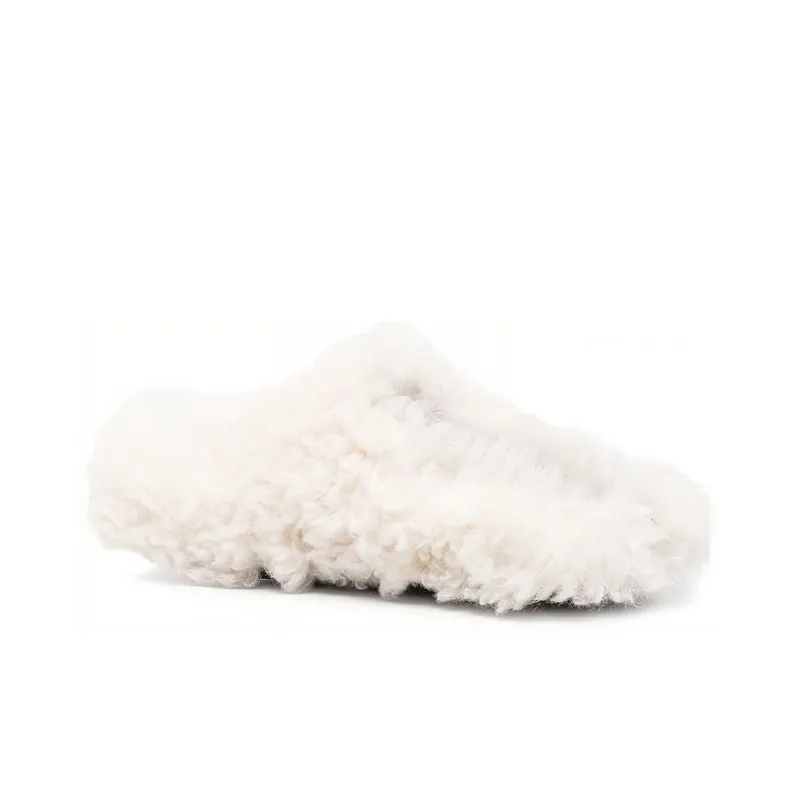 MARNI Abrasion Resistant Closed Toe Slippers Women's White-3