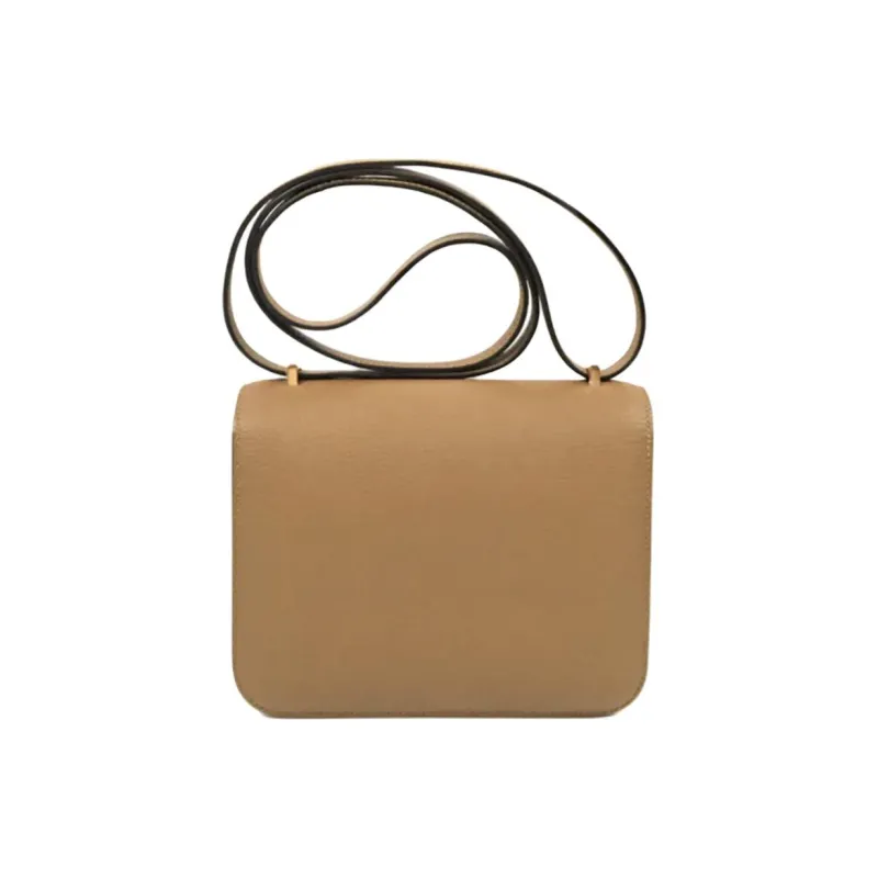 HERMES Constance Sheepskin Shoulder Bag, Crossbody Bag Mini Unisex 2H Kraft Paper Color-1