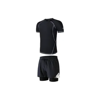 PEAK Swimming Sets Polyester Training Swimsuit Men's Maximum 3XL Black