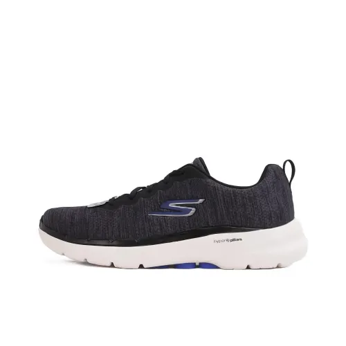 Skechers Go Walk 6 Slip-Resistant Low-Top Casual Shoes Men's Black Blue