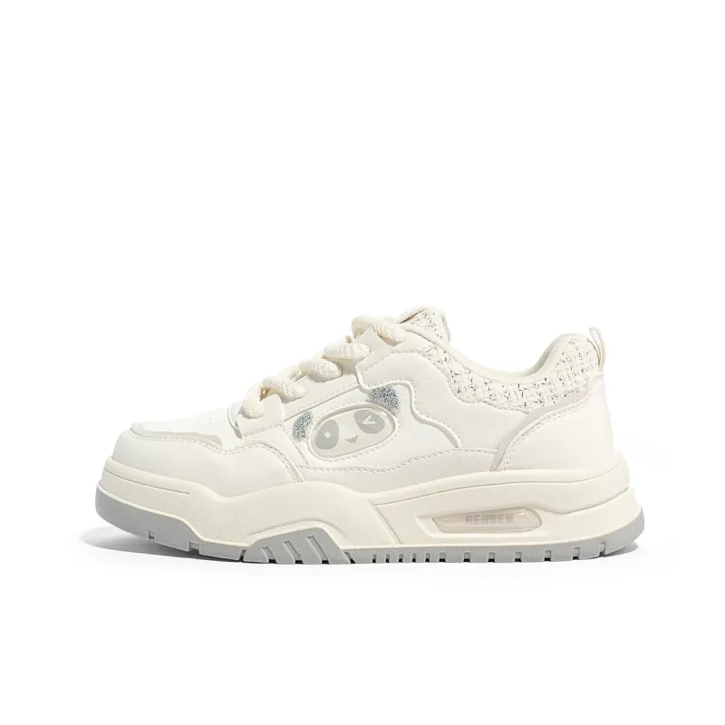 Humanism 1986 Skateboard Shoes Women's Low Top White/White Green/White Khaki/Pink White-23