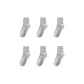 6 Pack (6 Pairs Light Gray)