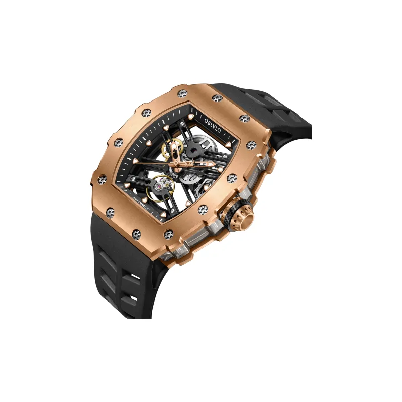 OBLVLO Mechanical Movement Watch Men's Watches Cut-Out Dial-17