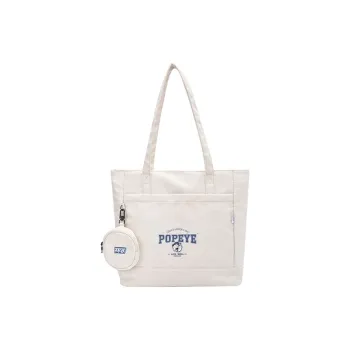 SEM/R POPEYE/Swee'Pea Collaboration Nylon Handbag Shoulder Bag Unisex Ecru 10302/Black 90001