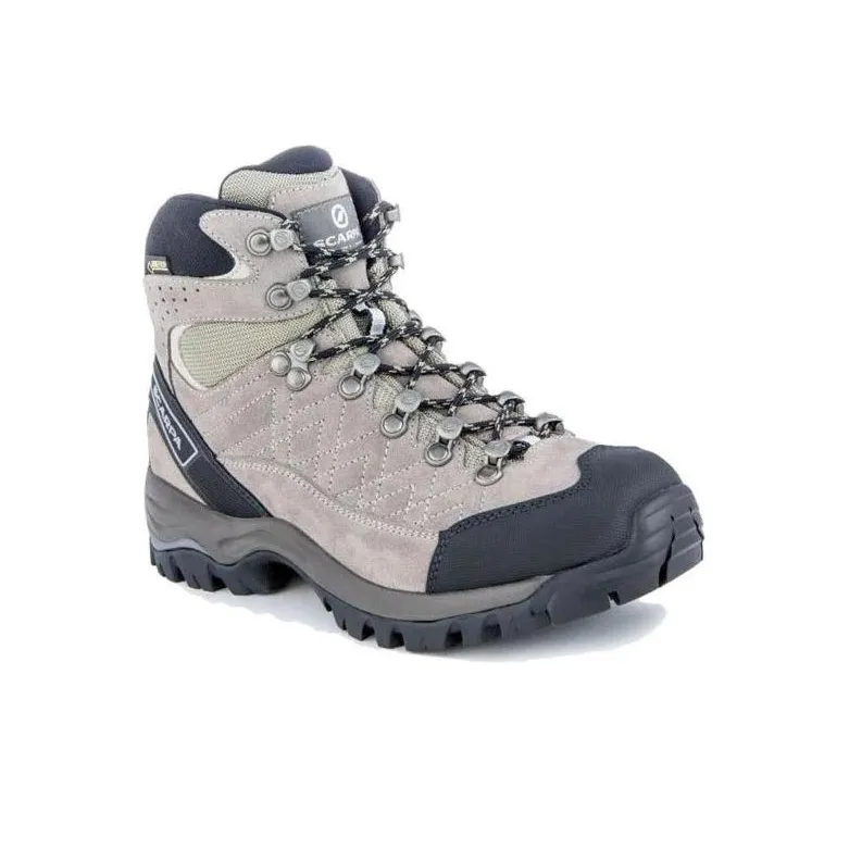 SCARPA Kailash Gt Cushioning Anti-Slip Wear-Resistant Water-Resistant Coverage High-Top Hiking Shoes Women's Gray Pink-2