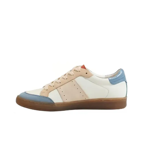 SAM EDELMAN Skateboard Shoes Women's Low-Top White And Blue Sand