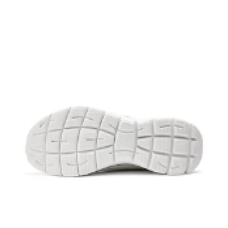 Skechers Cushioning Low Top Running Shoes Women's White Silver-4