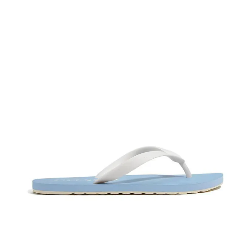 COACH Rubber Sole Flip Flops Women's Blue White-1