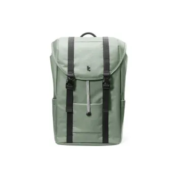 Tomtoc Nylon Fabric Backpack Medium Size Unisex Green Field Color