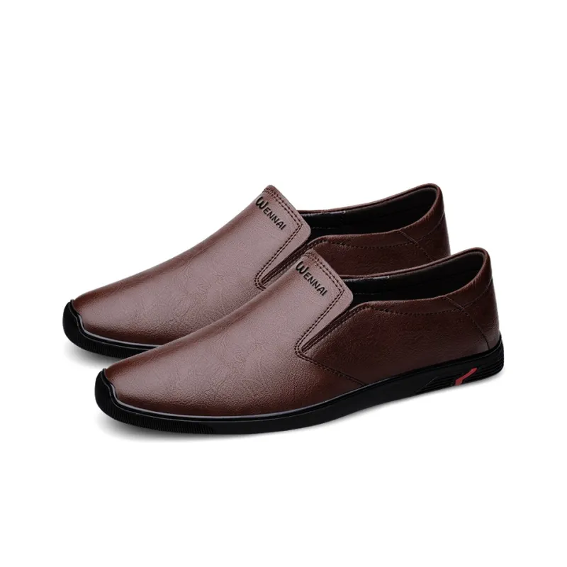 Wen Nai Casual Shoes Men's Brown-3