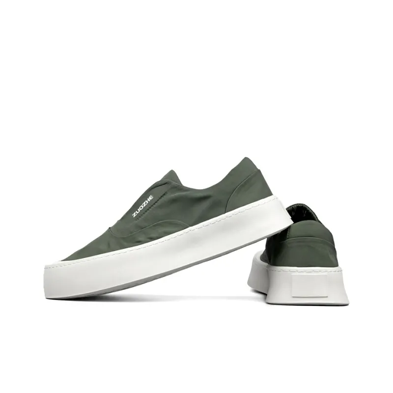 ZUOZHE Slip-Resistant Breathable Lightweight Low-Top Canvas Shoes Men's-8