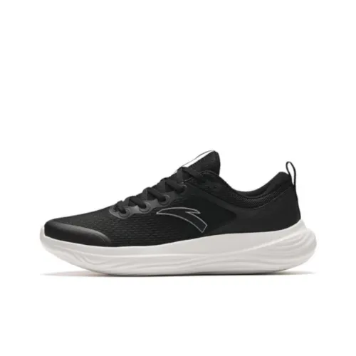 Anta Slip Resistant Breathable Low Top Running Shoes Men's Black
