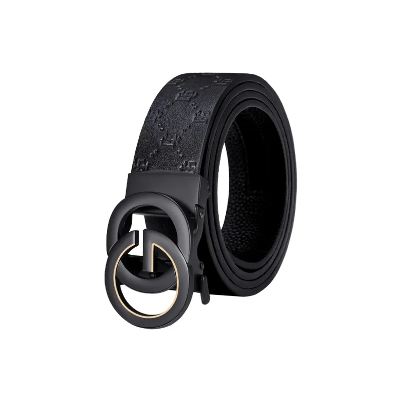 GOLF Cow Leather Automatic Buckle Belt Men's Multicolor Width  3.5cm-13