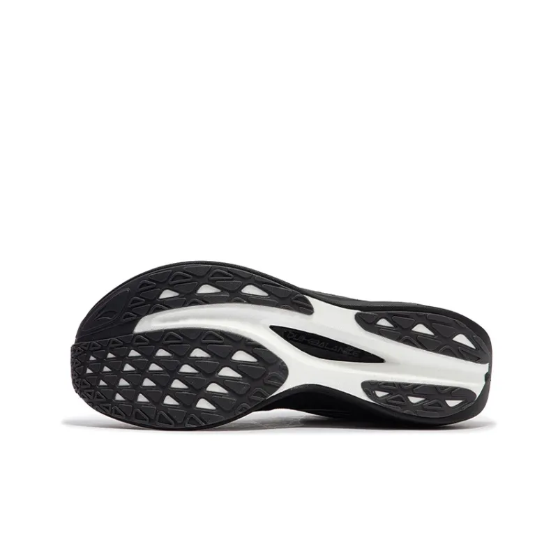 361° Fly 2ET Cushioned Slip Resistant Abrasion Resistant Breathable Low Top Marathon Running Shoes Unisex Black-4