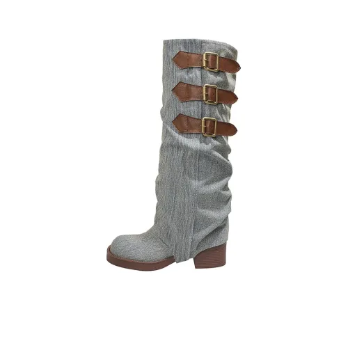 Kemeilian Knee-high Boots Women's Blue