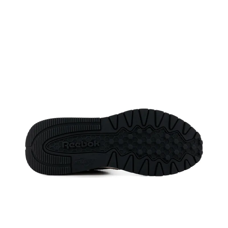 Reebok Classic Leather Anti Slip Wear Resistant Low Top Running Shoes Unisex Brown Black-4
