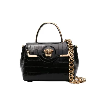 VERSACE La Medusa Leather Tote Bag