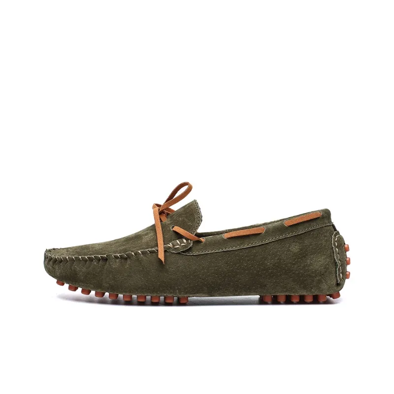 BBMTR Gommino Loafers Men Beige Yellow Black Light Brown Army Green Dark Blue-12