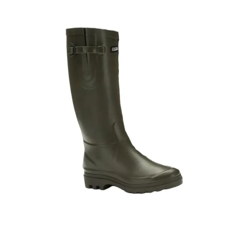 AIGLE Abrasion Resistant Shock Absorbers Rain Boots Women's Green-2