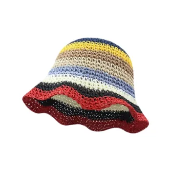 Fishing For Bears Straw Woven Sun Protection Hats Women's