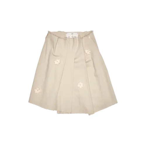 SONG FOR THE MUTE Casual Short Skirts Women's Bone