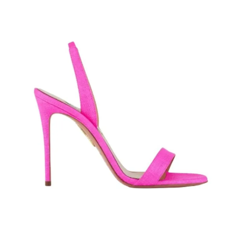 AQUAZZURA Bow Tie 105mm Raffia Sandals-1