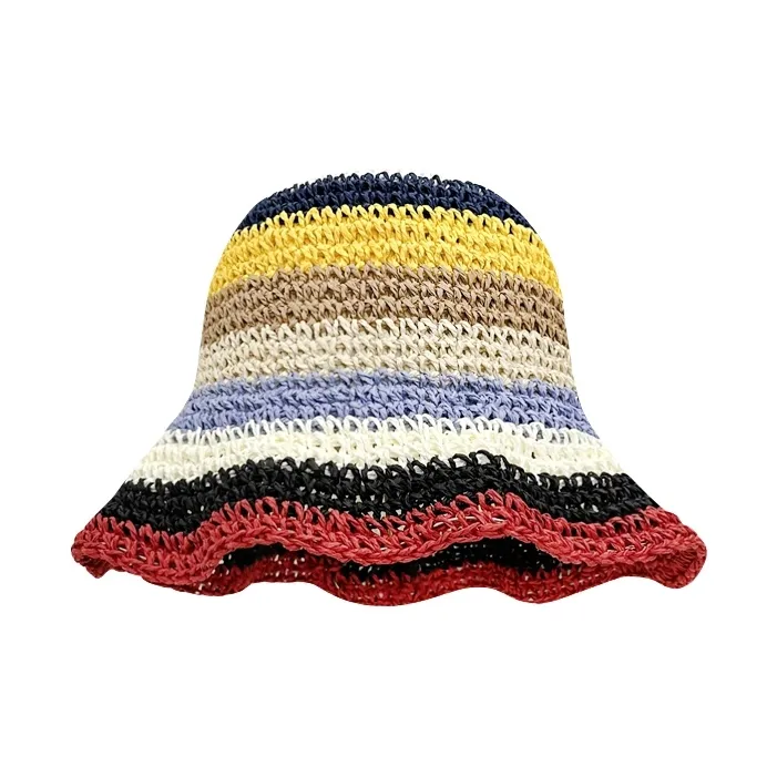Fishing For Bears Straw Woven Sun Protection Hats Women's-1