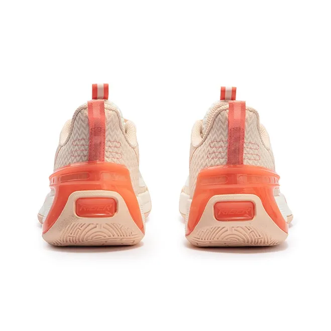 361° GOEY Cushioning Anti Slip Wear Resistant Breathability Low Top Basketball Shoes Men's White Pink-3