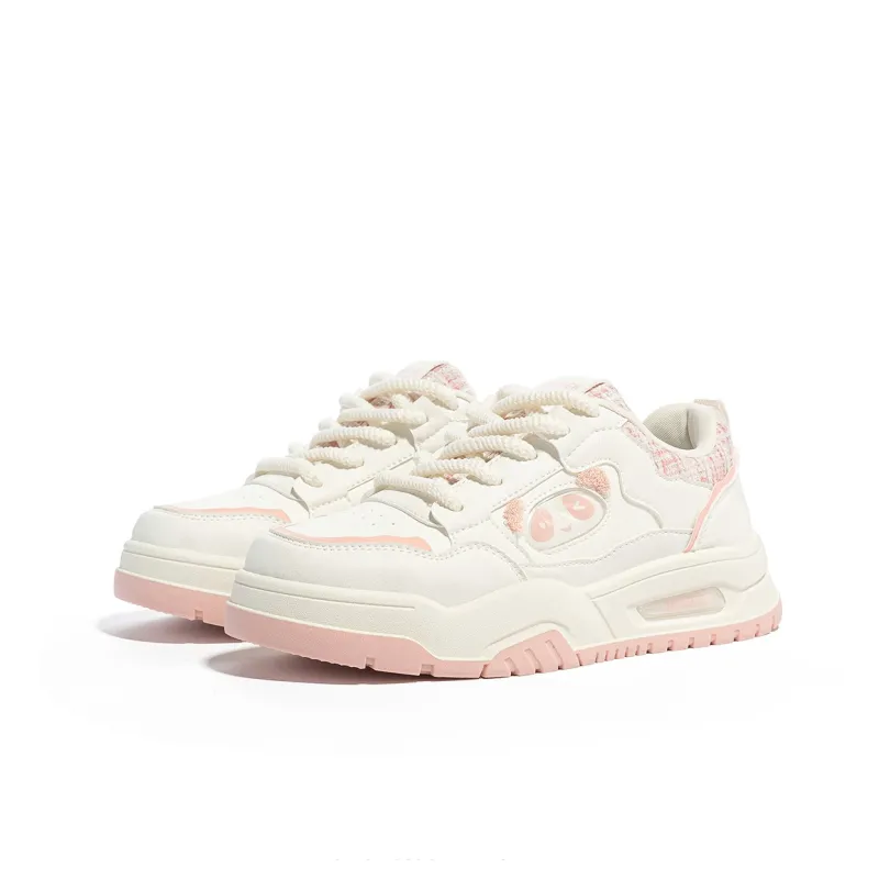 Humanism 1986 Skateboard Shoes Women's Low Top White/White Green/White Khaki/Pink White-7