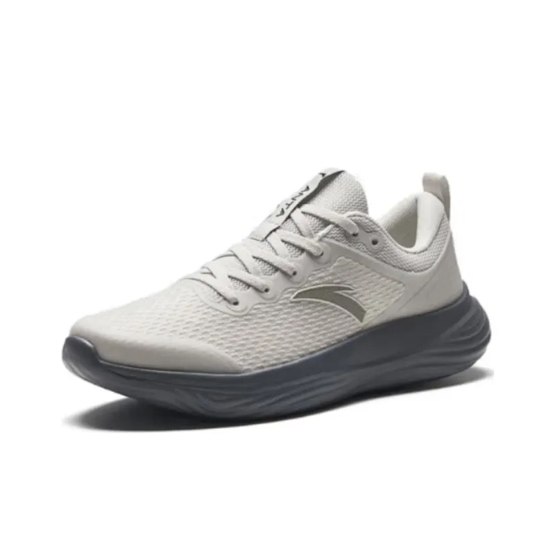 Anta Slip Resistant Low Top Running Shoes Men's Pink Gray-1